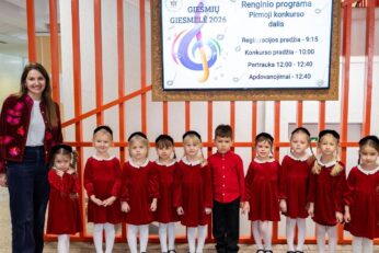Sėkmingas mažųjų dainininkų debiutas festivalyje-konkurse „Giesmių giesmelė 2026“